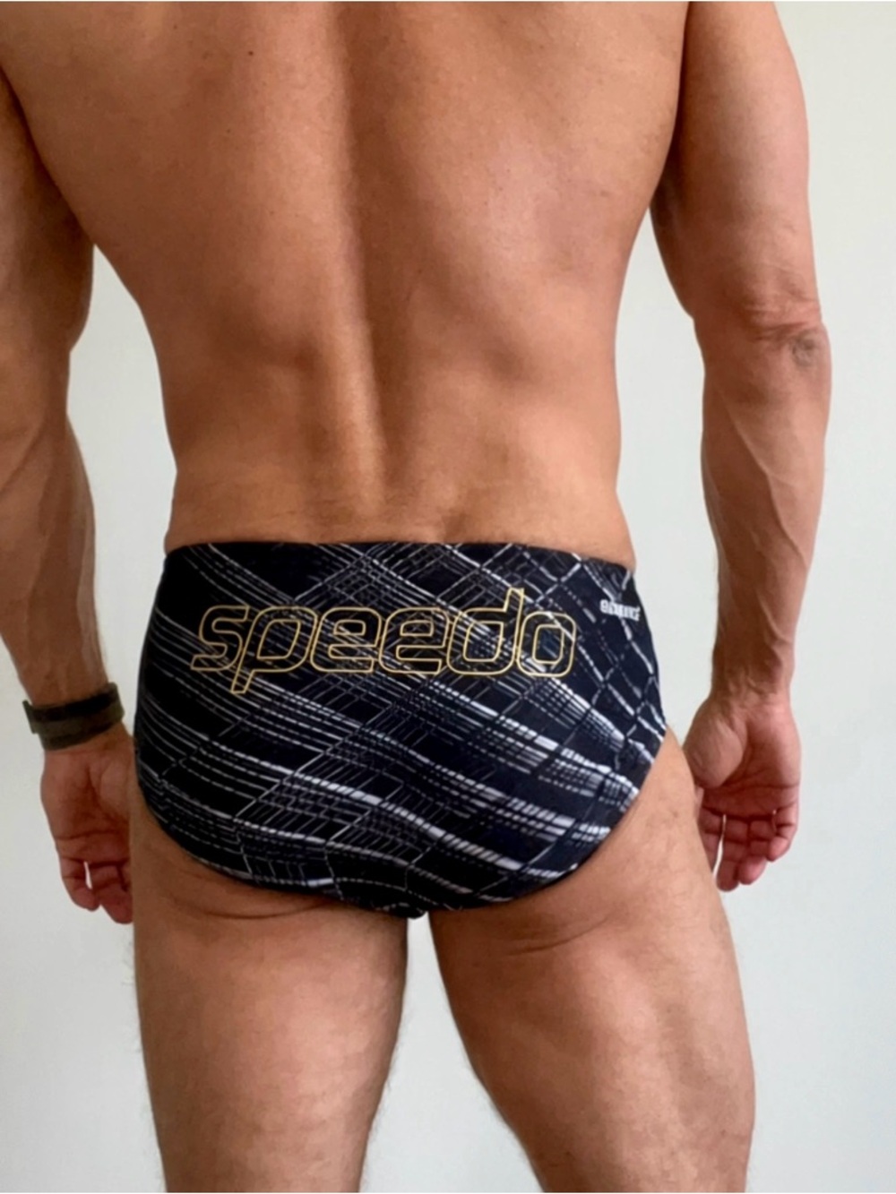 Speedo Black Men's Swim Briefs - Picture 2 of 6